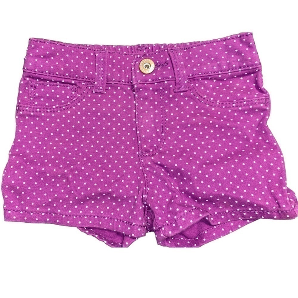 Baby girls purple dot Shorts